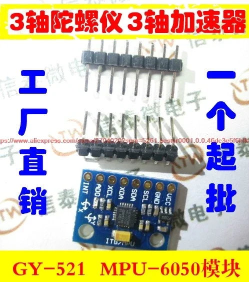 Accelerometer Mpu6050 - GY-521 MPU-6050 MPU6050 Modul Sensor Gyro