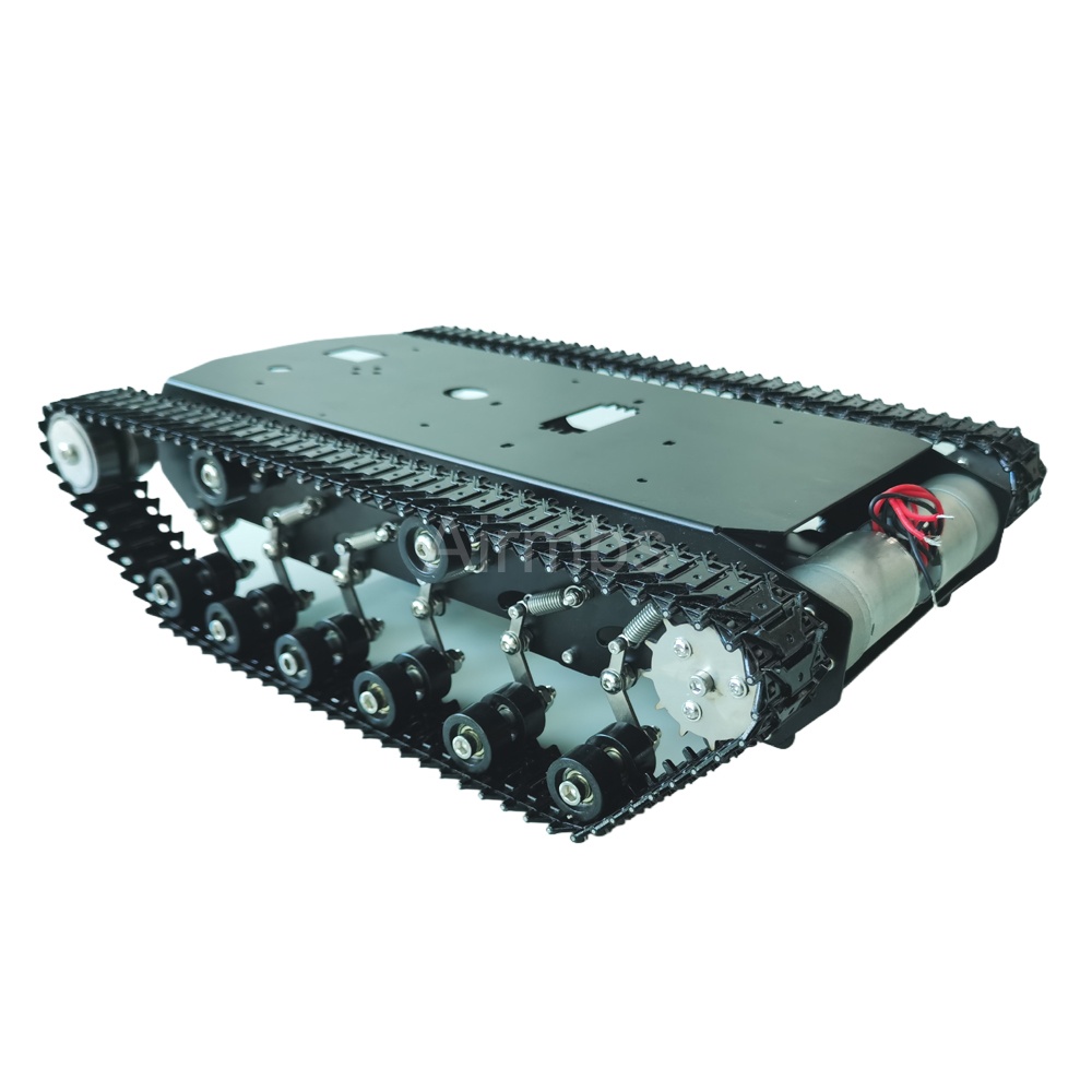 Tracked Robot Chassis - Chassis Robot Mobil Crawler Suspensi Logam
