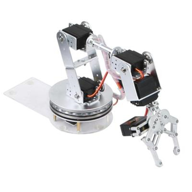 Robot Arm Kit - Lengan Robot Perak 6 DOF dengan