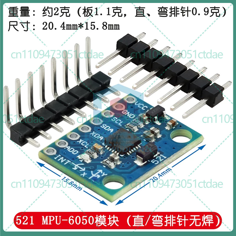 Accelerometer Mpu6050 - 5-25 Buah untuk GY-521 MPU6050 6DOF