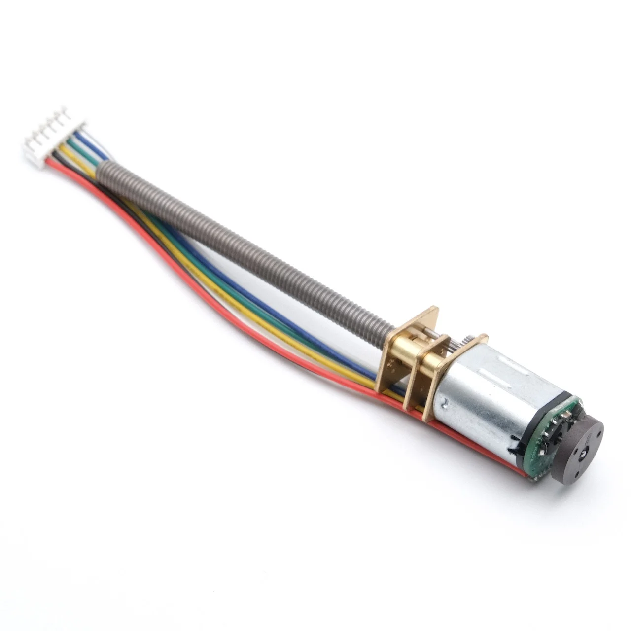 Geared Motor - Motor DC Gear dengan Encoder Shaft