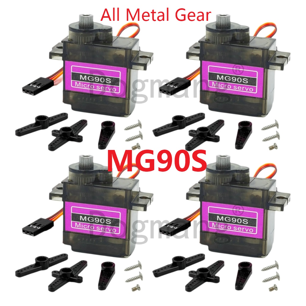 Servo Sg90 - MG90S Servo 1/2/4/10/20/50 buah gigi logam
