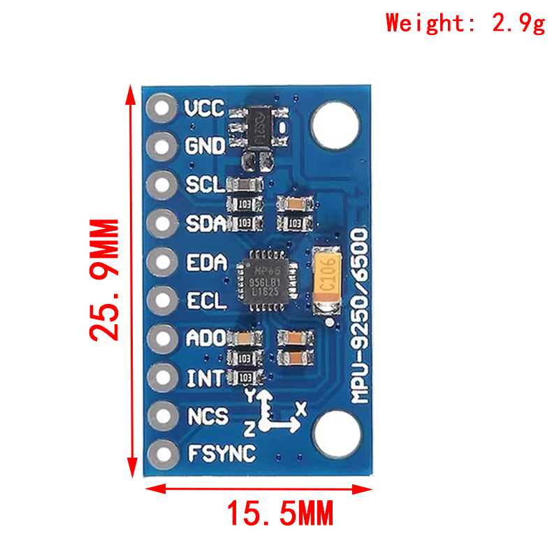 IIC I2C SPI MPU6500 MPU-6500 6 - Accelerometer Mpu6050 ulasan dan harga