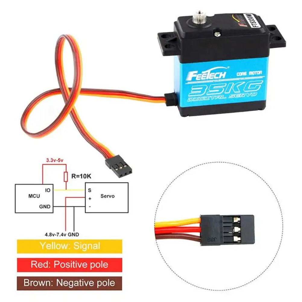 FEETECH FT5330M 35KG Servo Dig - Robot Arm Metal ulasan dan harga
