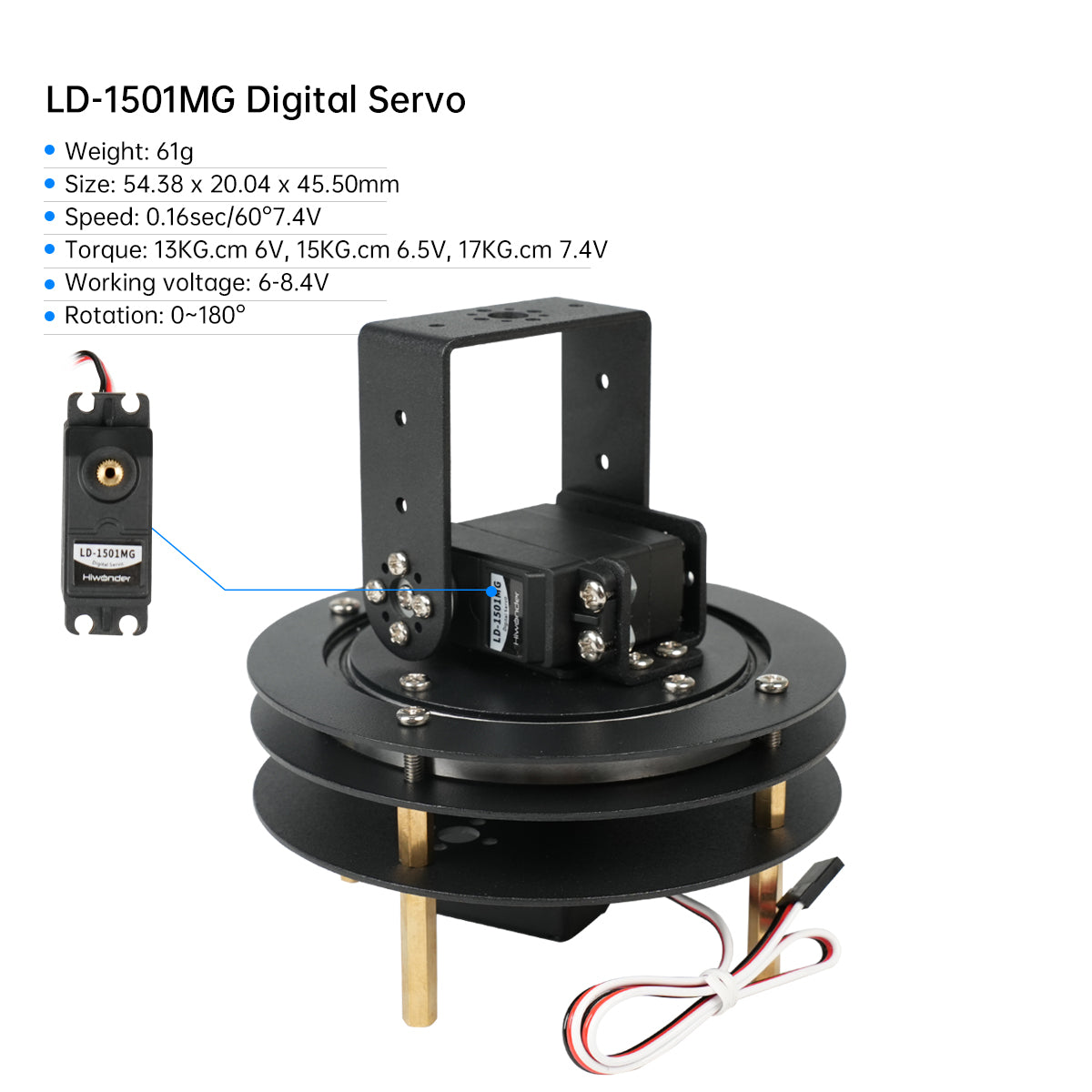 Kit Servo Digital Pan Tilt 2 D - Servo Pan Tilt ulasan dan harga