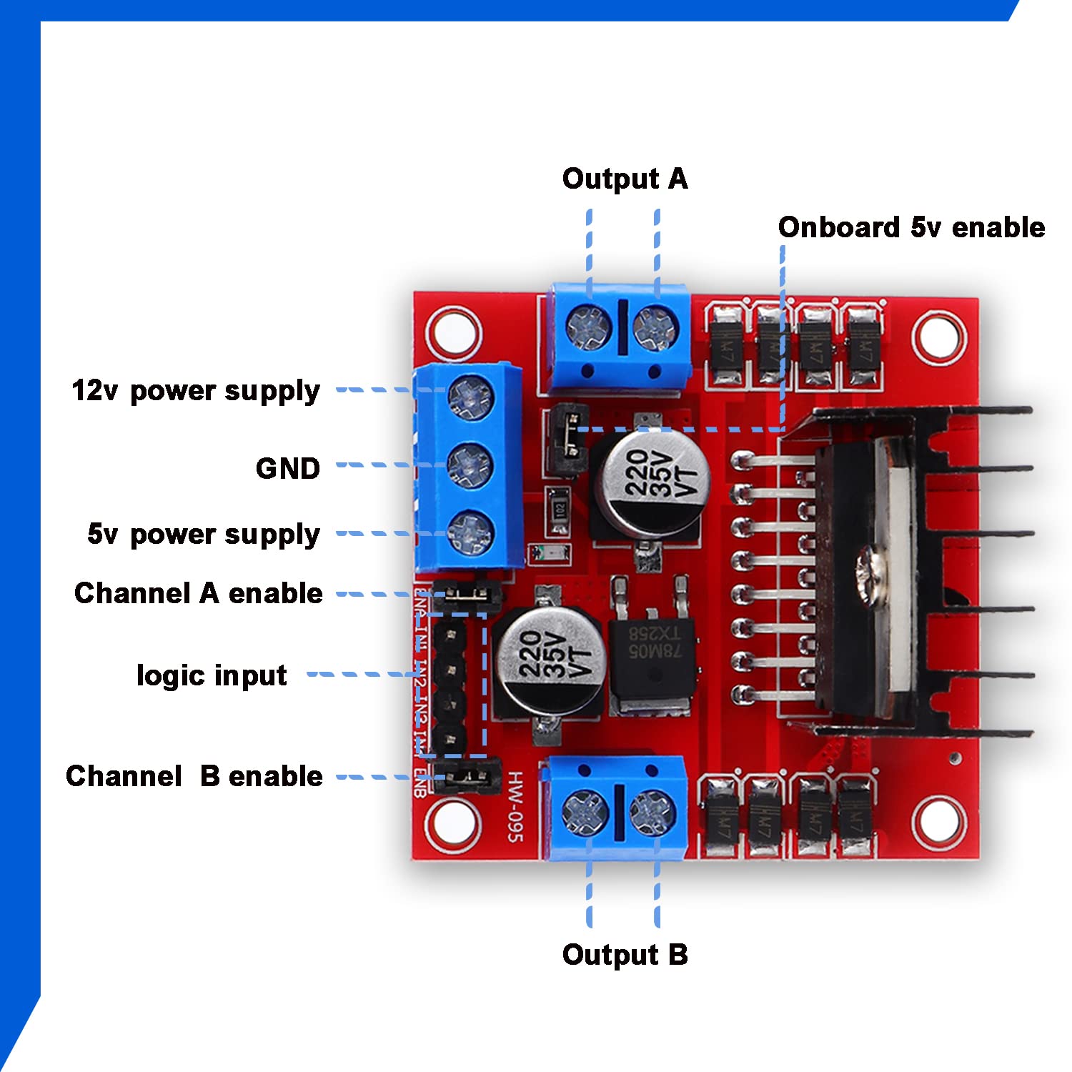 L298N papan pengontrol Drive M - L298N Module ulasan dan harga