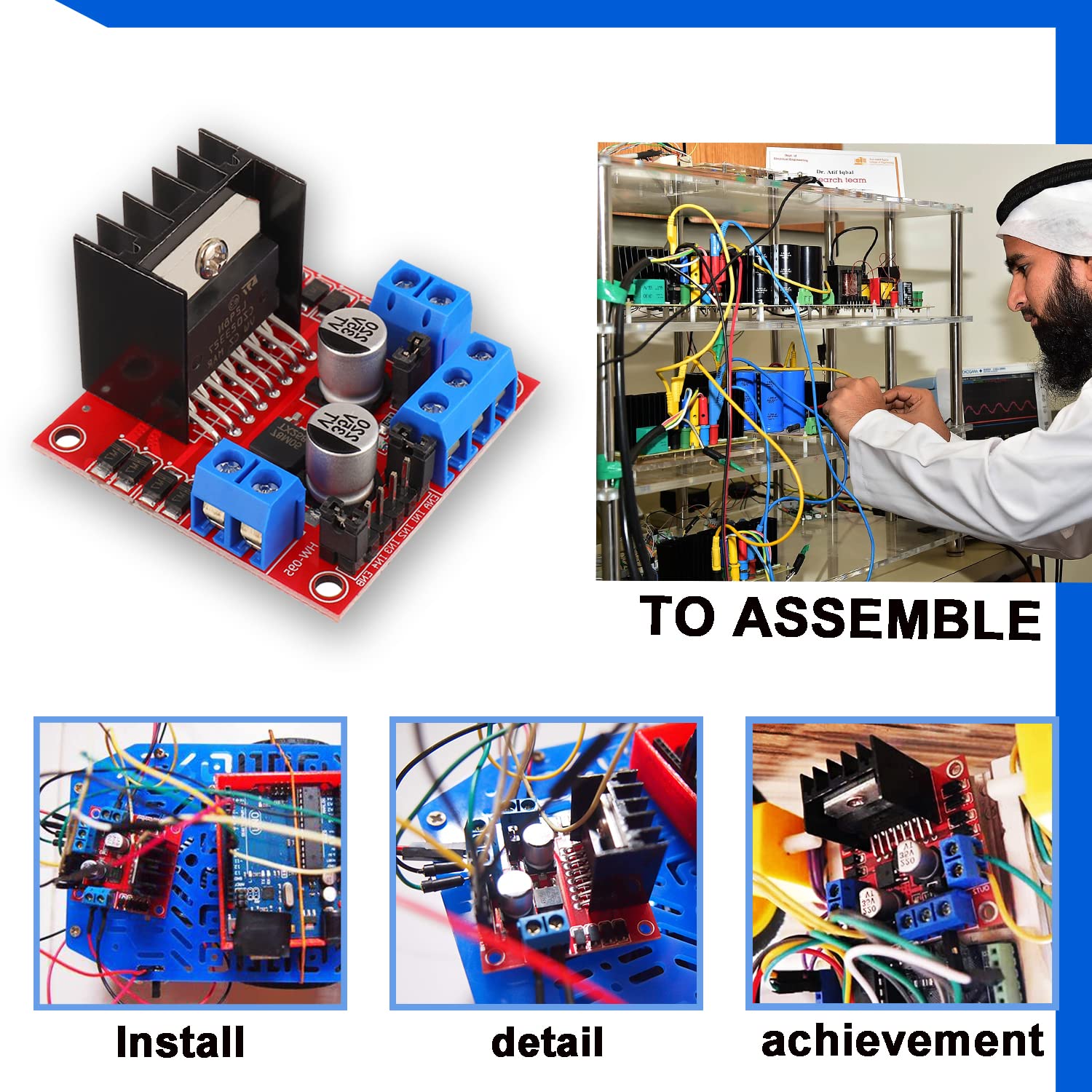 L298N papan pengontrol Drive M - L298N Module ulasan dan harga
