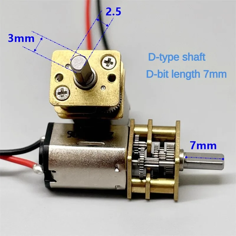 Motor Gear Mini 7mm Full Metal - Geared Motor ulasan dan harga