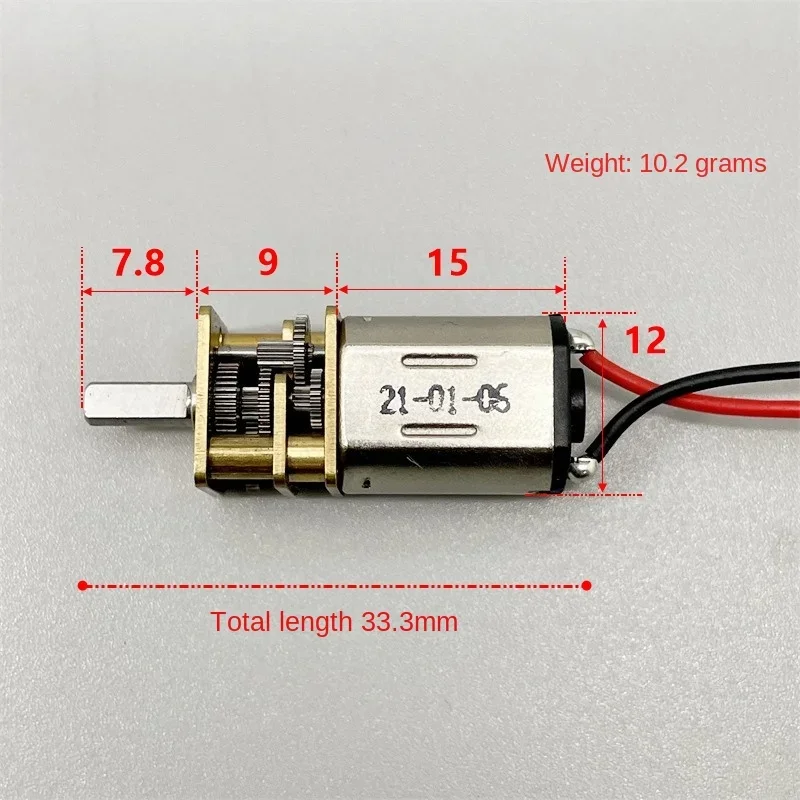 Motor Gear Mini 7mm Full Metal - Geared Motor ulasan dan harga