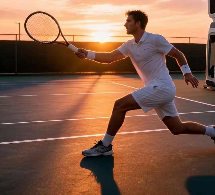 Mesin Penembak Bola Tenis AI D - Robot Track ulasan dan harga