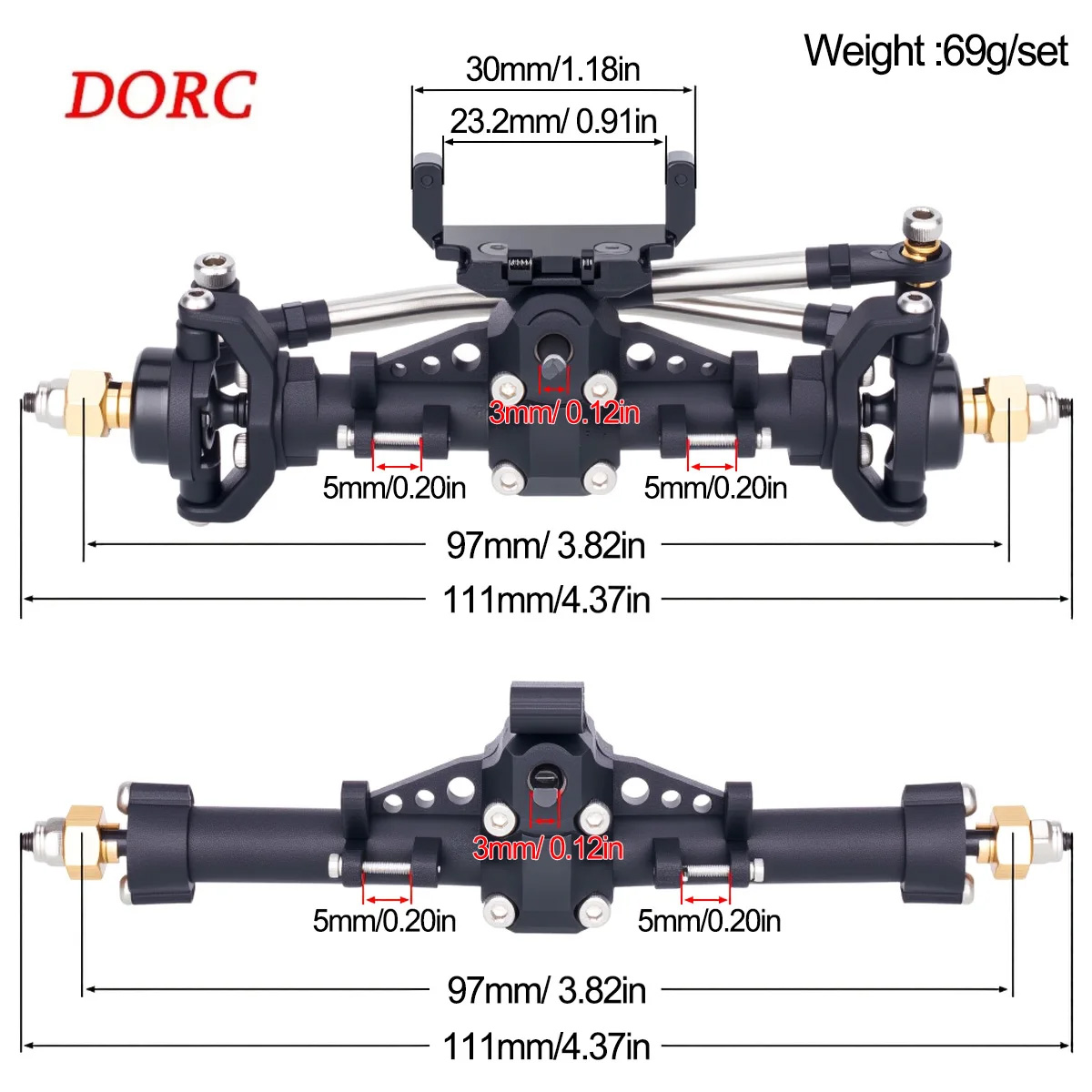 1Set As Roda Plastik dengan Du - Servo Kit ulasan dan harga