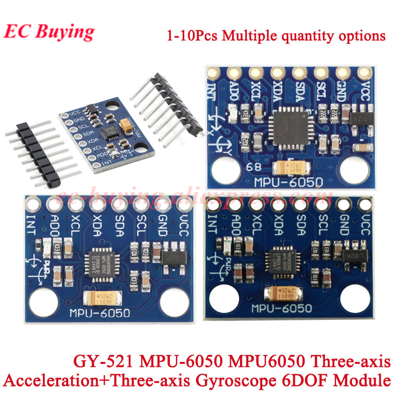 1-10 Buah GY-521 MPU-6050 MPU6 - Accelerometer Mpu6050 ulasan dan harga