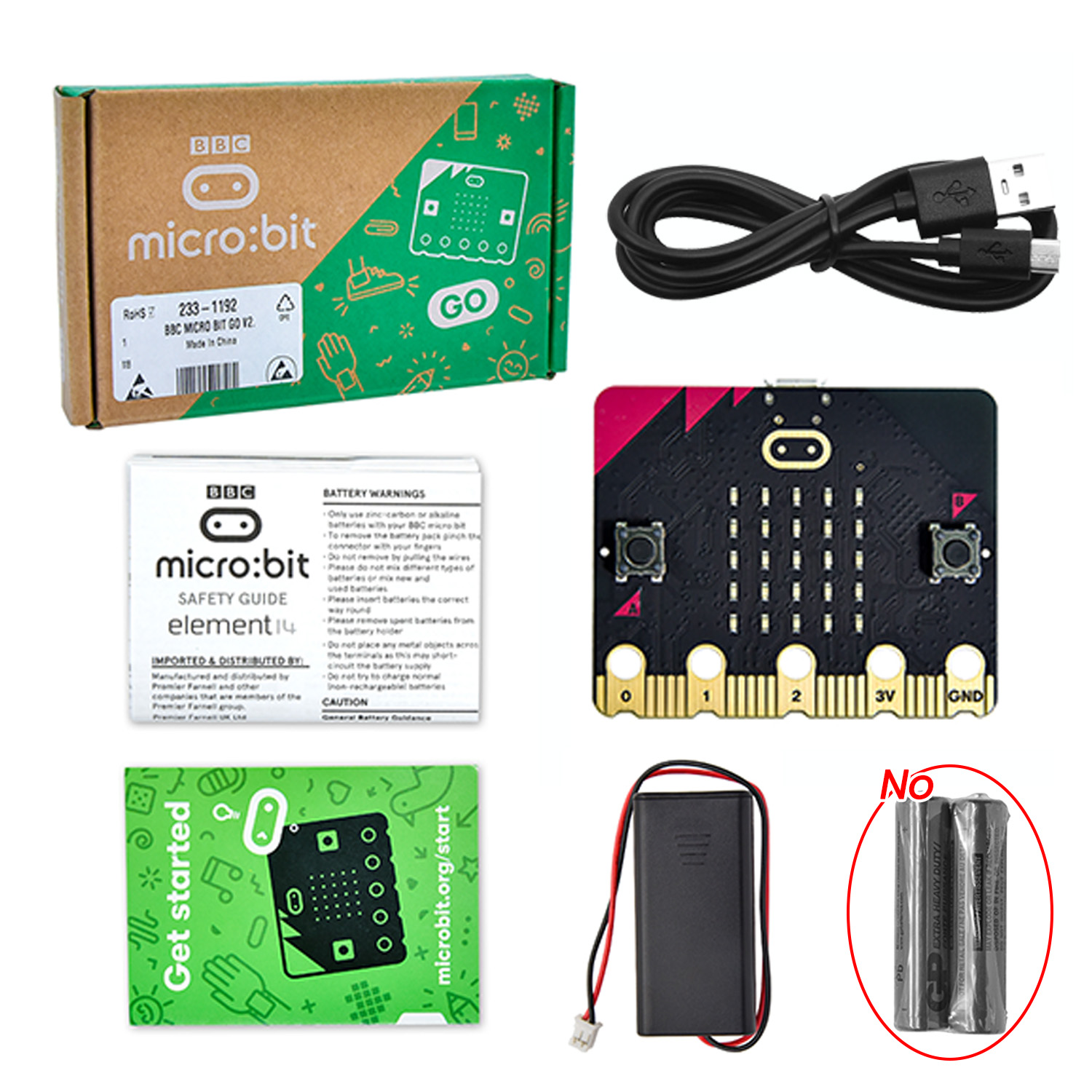 Asli http://micro Bit V2 papan - Microbit Robot ulasan dan harga