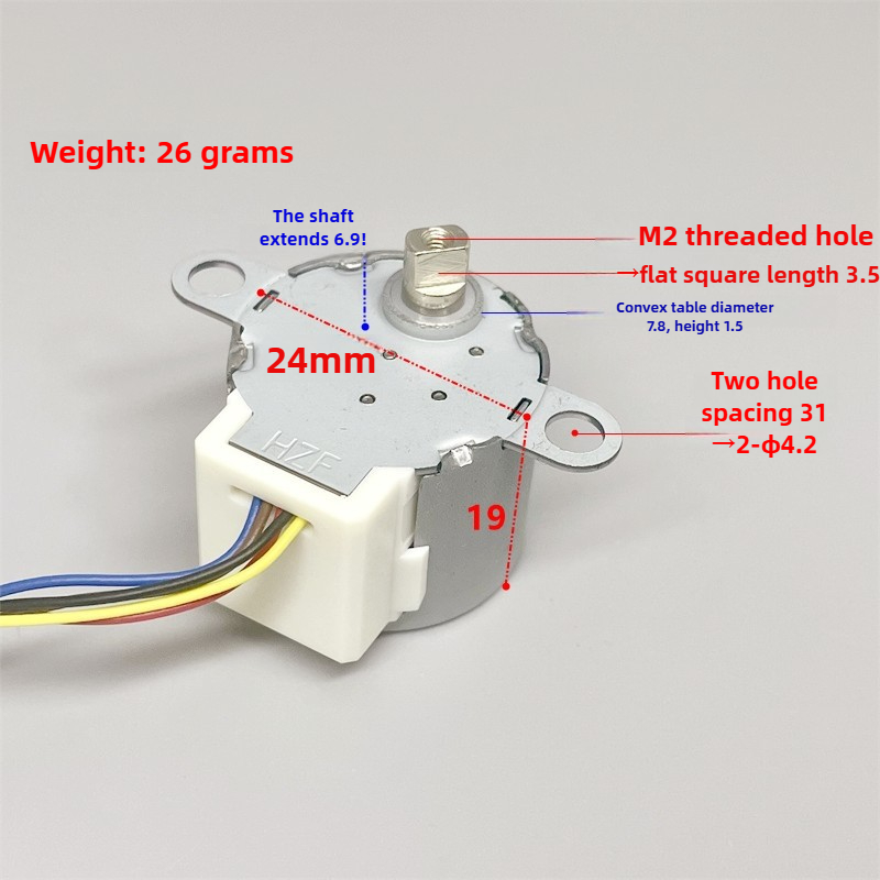 24BYJ48 DC 5V Motor Stepper Po - Geared Motor ulasan dan harga