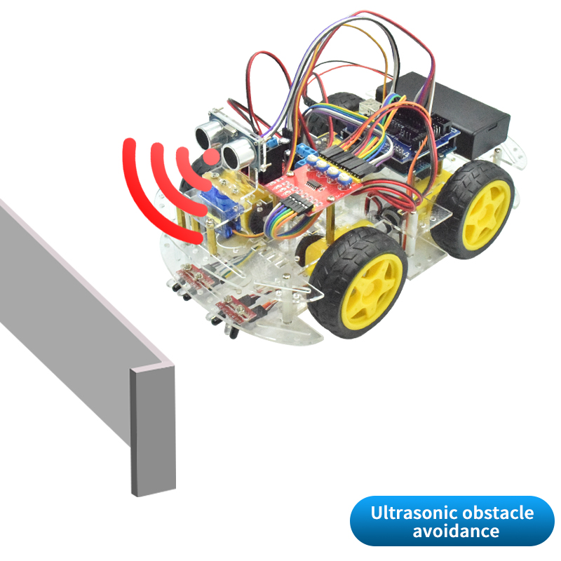 Kit Sasis Mobil Robot Pintar 4 - Microbit Robot ulasan dan harga