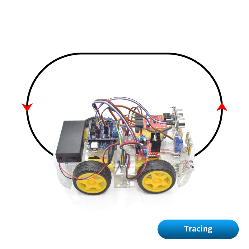 Kit Sasis Mobil Robot Pintar 4 - Microbit Robot ulasan dan harga