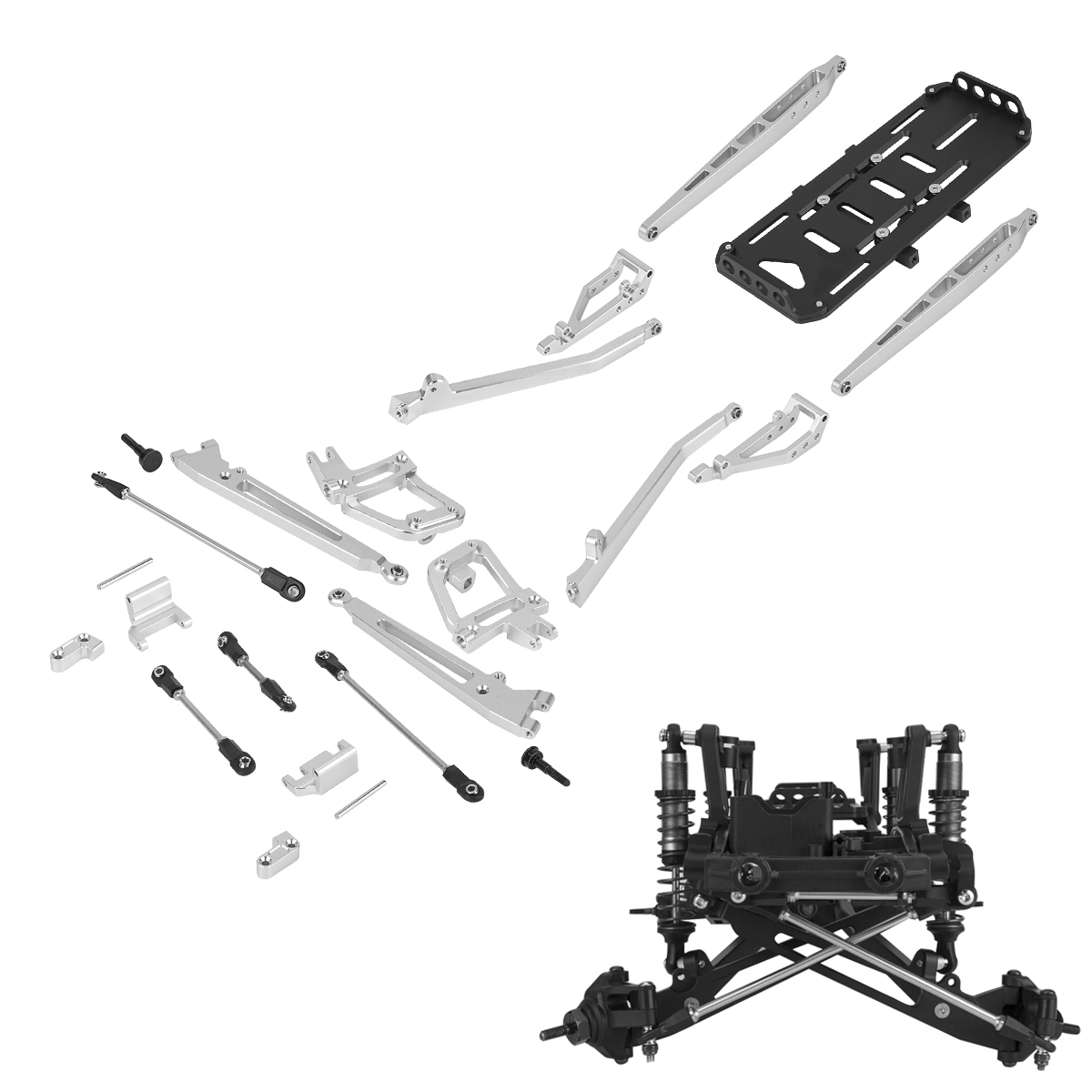 Aluminium SCX10 II Kit suspens - Servo Kit ulasan dan harga
