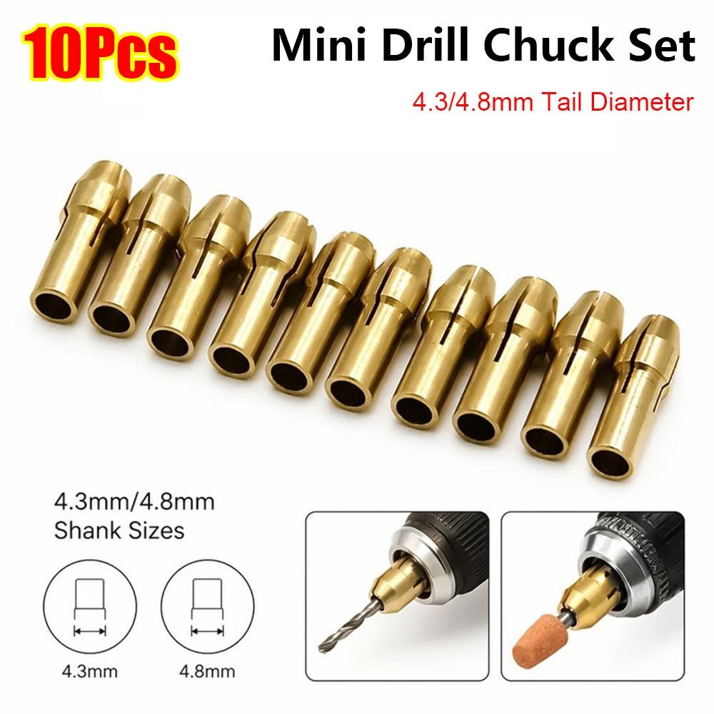 10Pcs Set Chuck Bor Mini 0.5-3 - Microbit ulasan dan harga