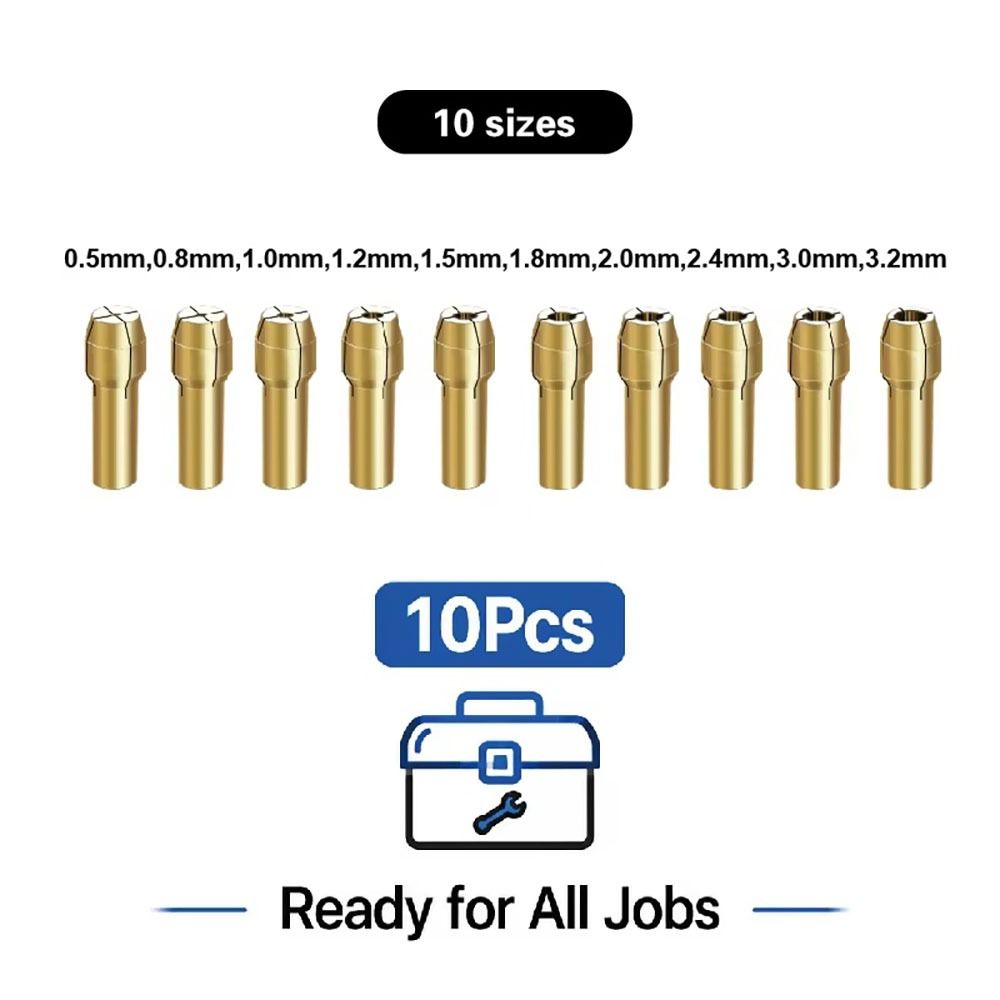 10Pcs Set Chuck Bor Mini 0.5-3 - Microbit ulasan dan harga