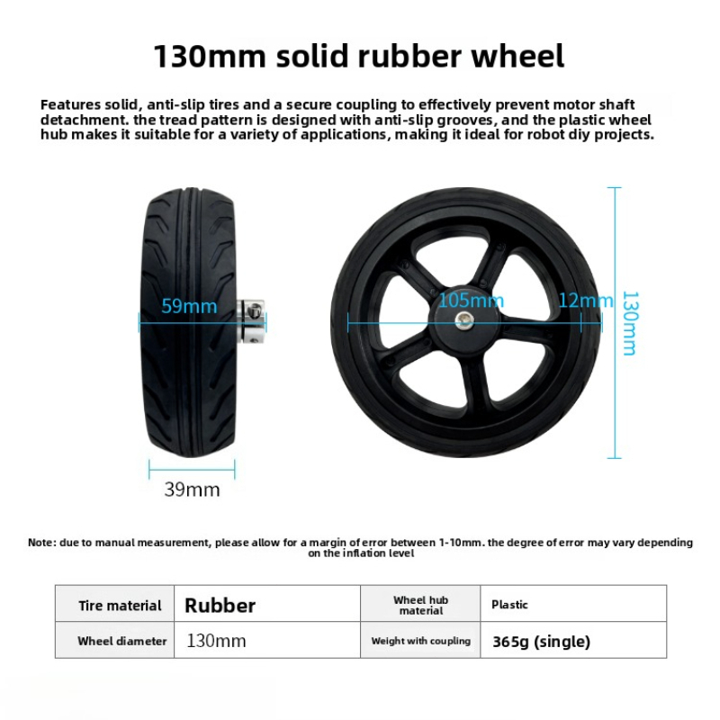 Roda Karet Padat untuk Mobil P - Robot Chassis ulasan dan harga