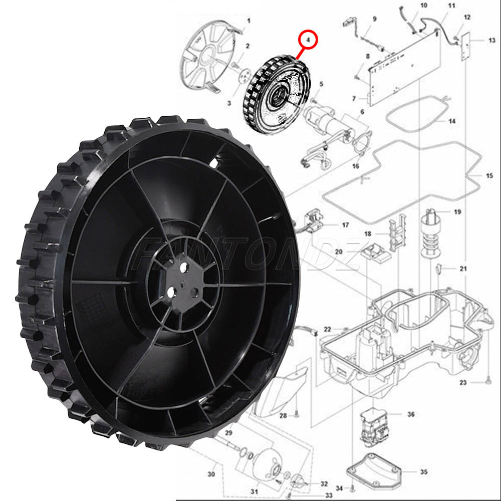1/2PCS Roda Depan Gardena Untu - Robot Wheel ulasan dan harga