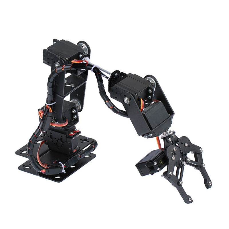 Mainan Robot uap DIY 6 DOF log - Robot Arm Kit ulasan dan harga