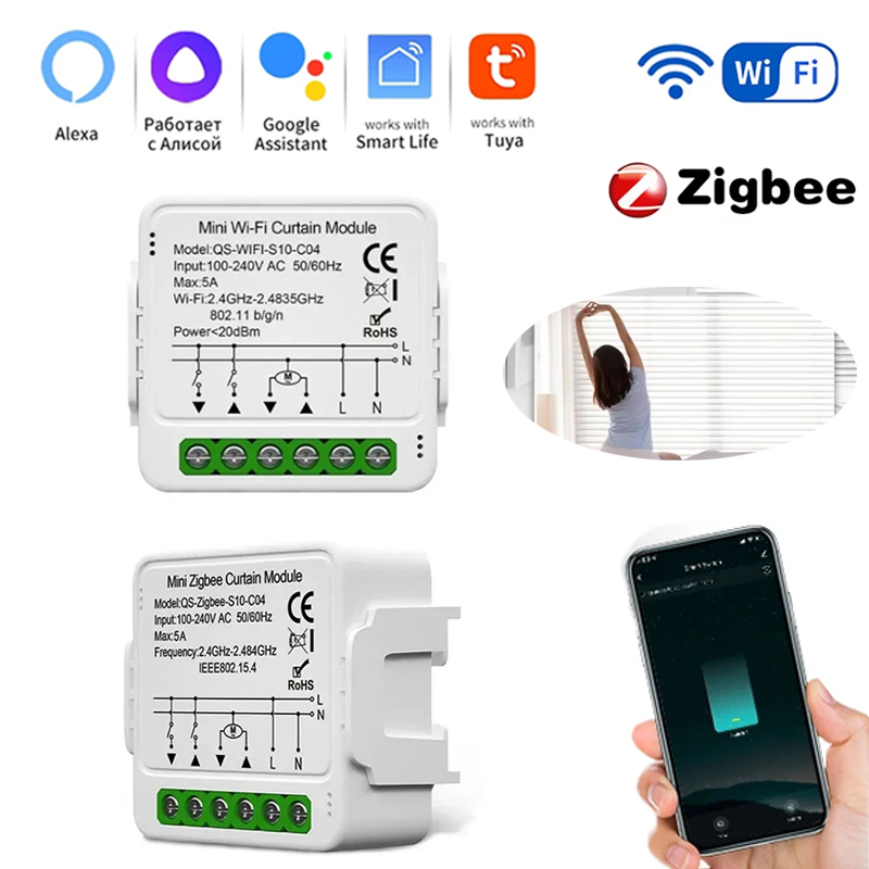 Tuya Smart ZigBee/WiFi Modul S - Motor Driver Module ulasan dan harga