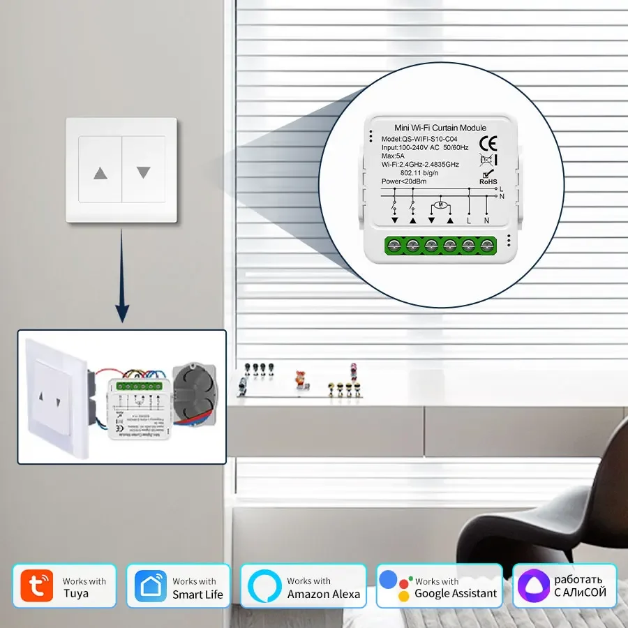 Tuya Smart ZigBee/WiFi Modul S - Motor Driver Module ulasan dan harga