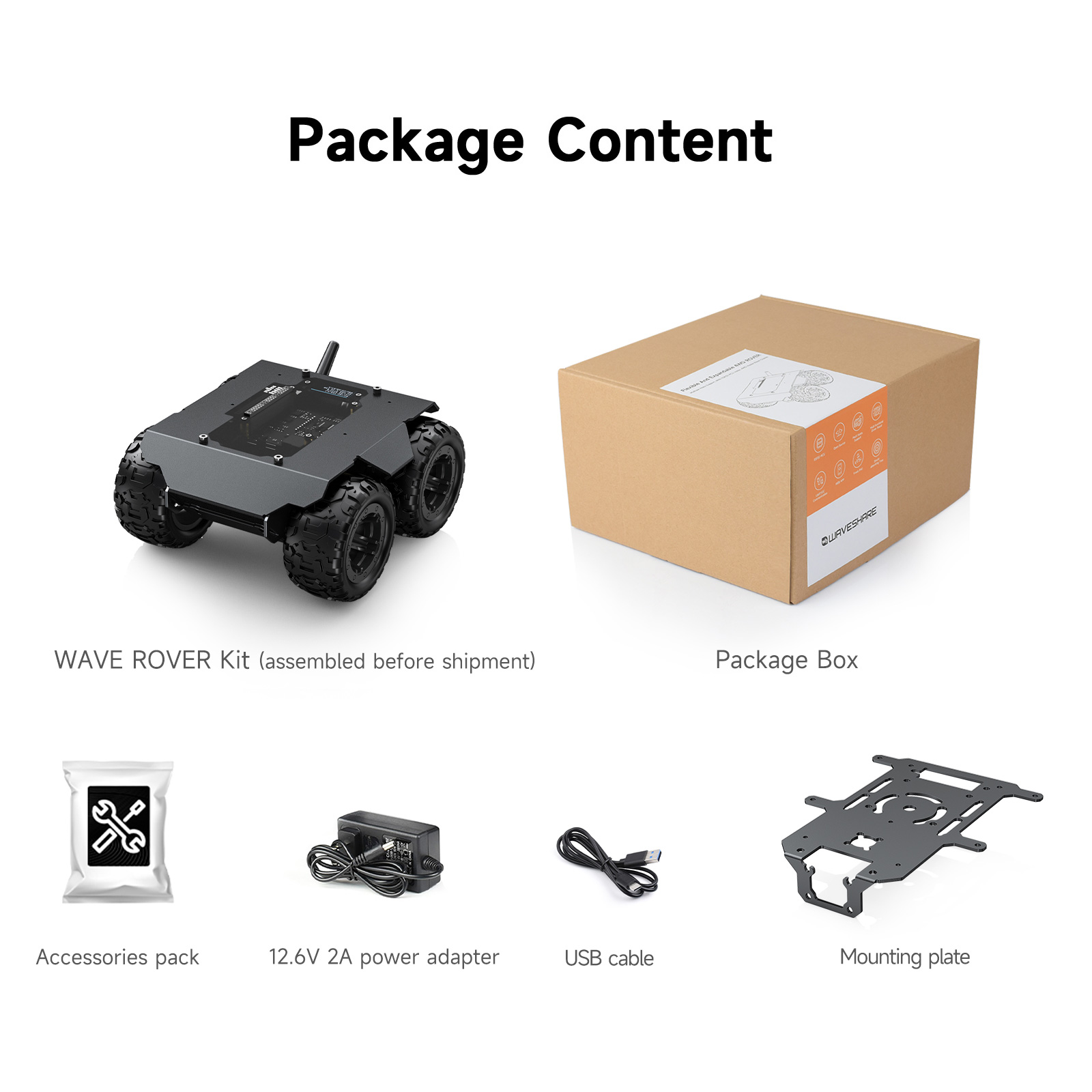 Waveshare WAVE ROVER Sasis Rob - Robot Chassis ulasan dan harga