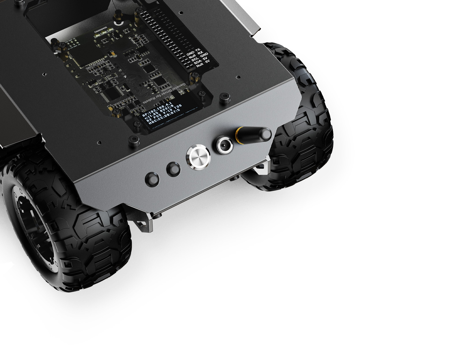 Waveshare WAVE ROVER Sasis Rob - Robot Chassis ulasan dan harga