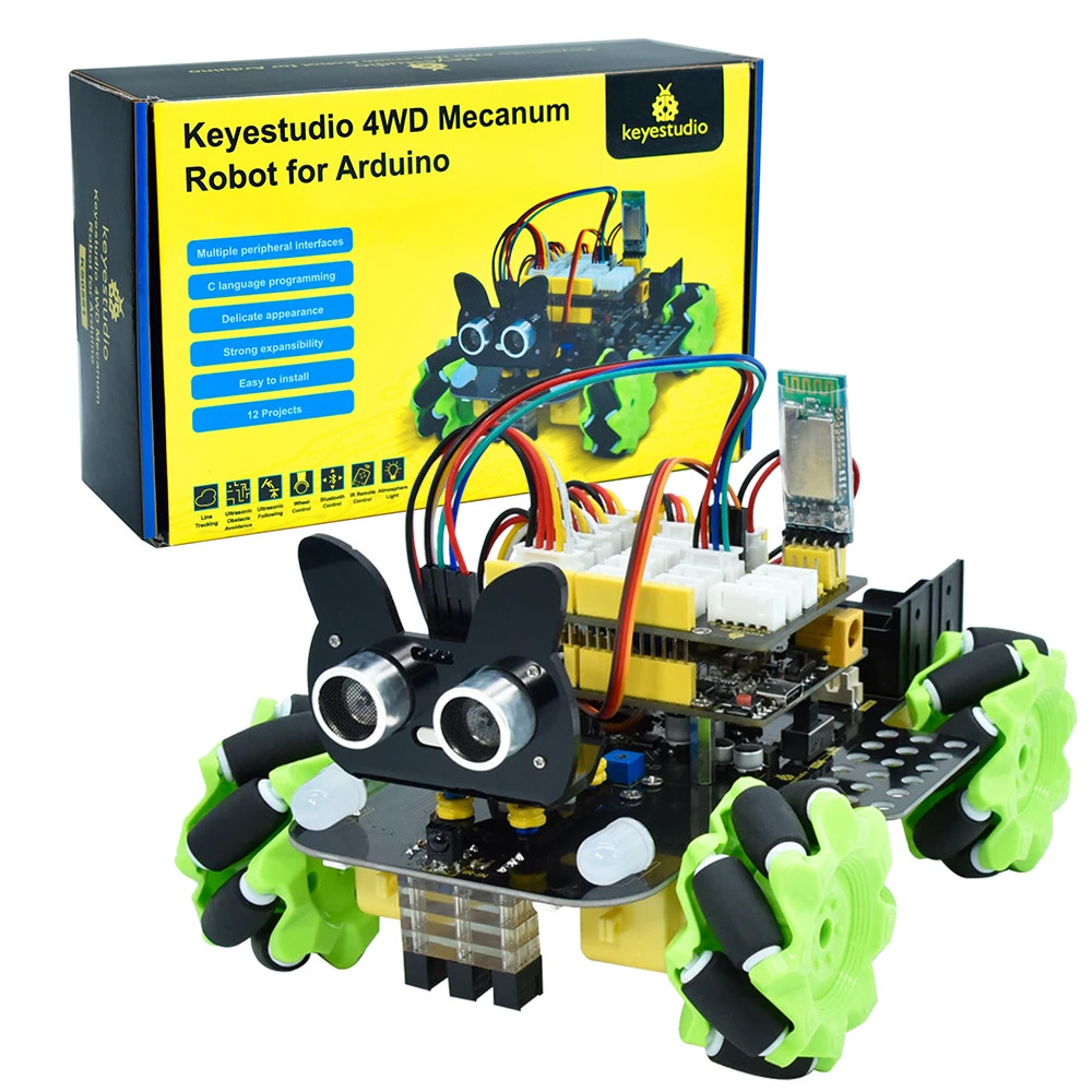 Mobil Robot Keyestudio Mecanum - Microbit Robot ulasan dan harga