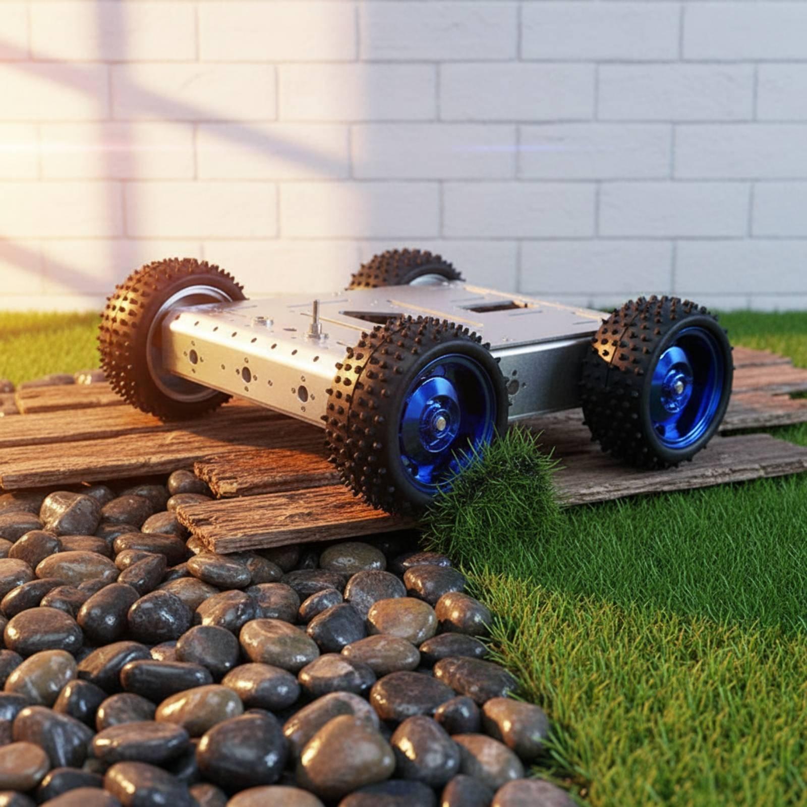 Rangka bawah mobil pintar 4WD. - Robot Chassis ulasan dan harga