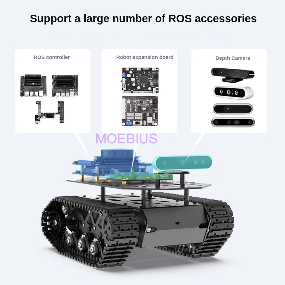 Sasis tangki peredam kejut log - Tracked Robot Chassis ulasan dan harga