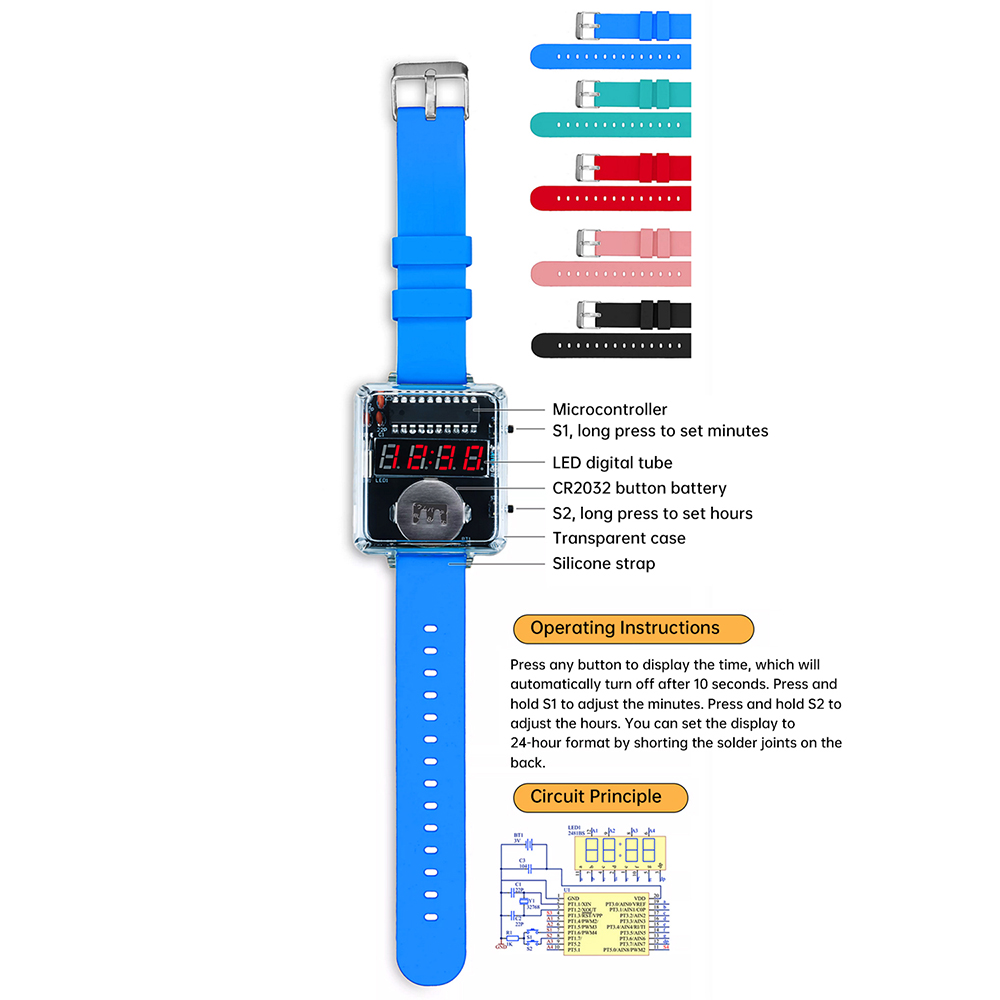 Kit Jam Tangan Elektronik DIY  - Microbit Robot ulasan dan harga