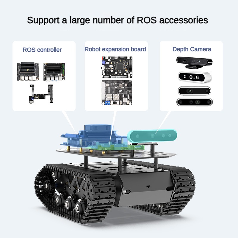Tank RC dengan Kapasitas 10KG, - Tracked Robot Chassis ulasan dan harga